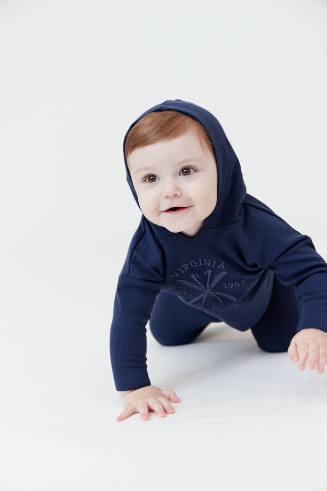 Crew Kids Ski Logo Set - Navy