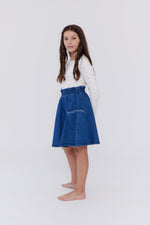 Crew Kids Edge Stitch Top - White