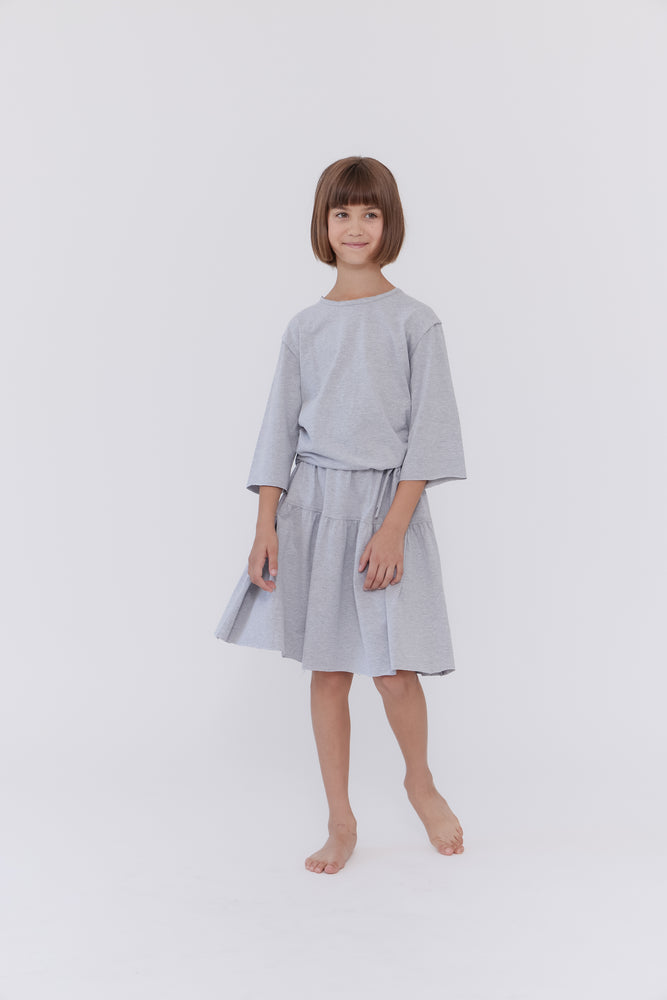 Crew Kids Cotton Knot Top - Grey