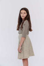 Crew Kids Half Pleat Skirt - Vintage Green