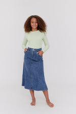 Crew Kids Pocket Maxi Skirt - Blue