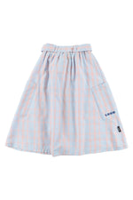 Loud Apparel Palma Midi Skirt - Check Neon