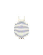 Rylee + Cru Ashton Knit Romper - Blue Stripe
