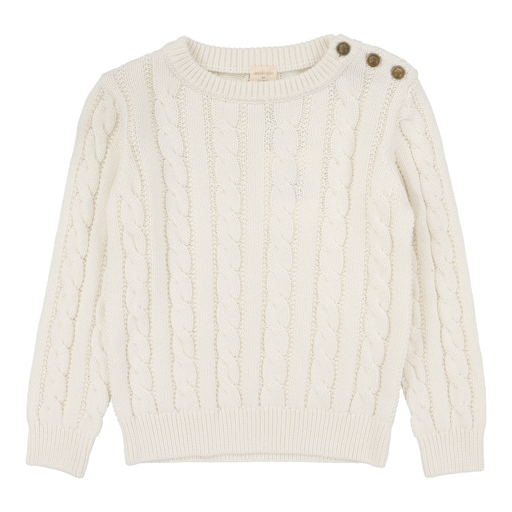 Analogie Cable Knit Sweater - Cream