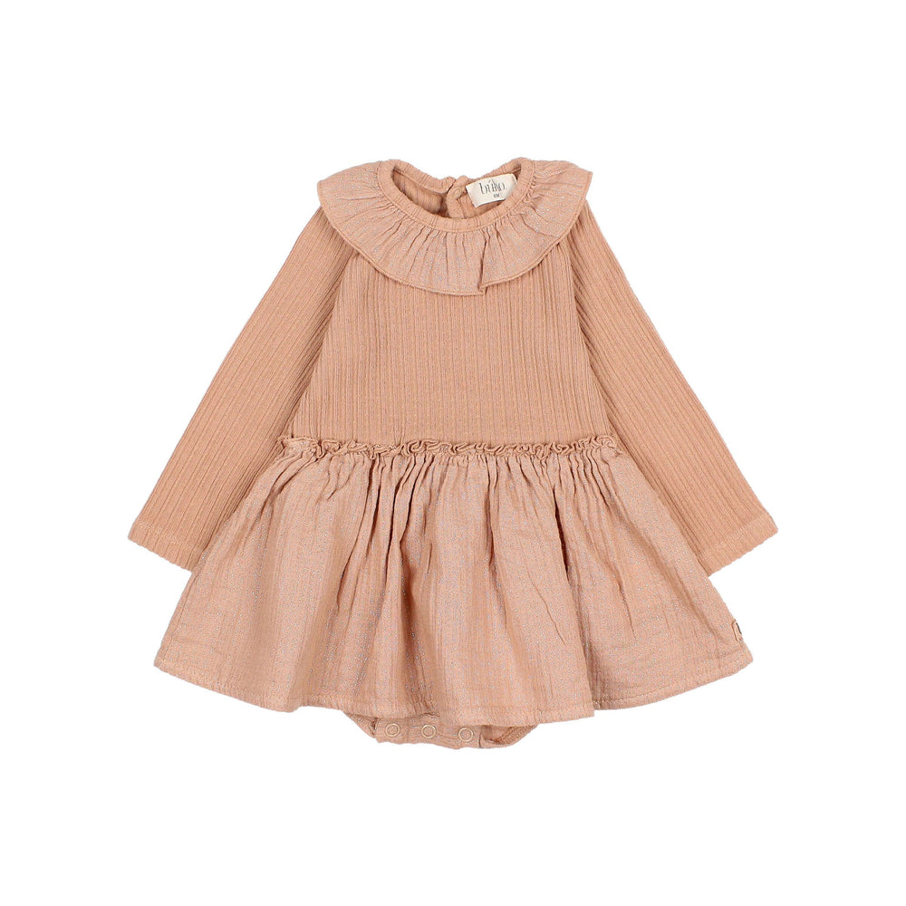 Buho Lurex Toddler Dress - Apple Blossom