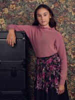 Teela Ruffle Knit Top - Orchid