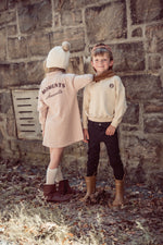 Coco Blanc Boys Polo Sweatshirt - Tan