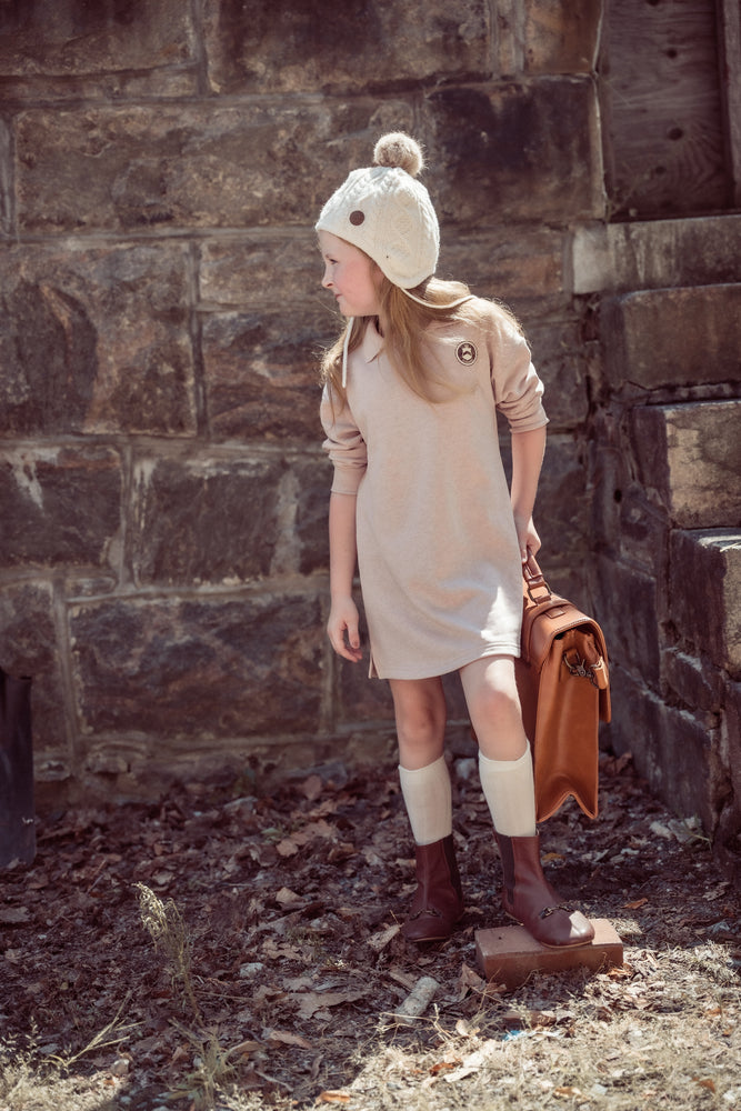 Coco Blanc Sweatshirt Dress - Marled Blush