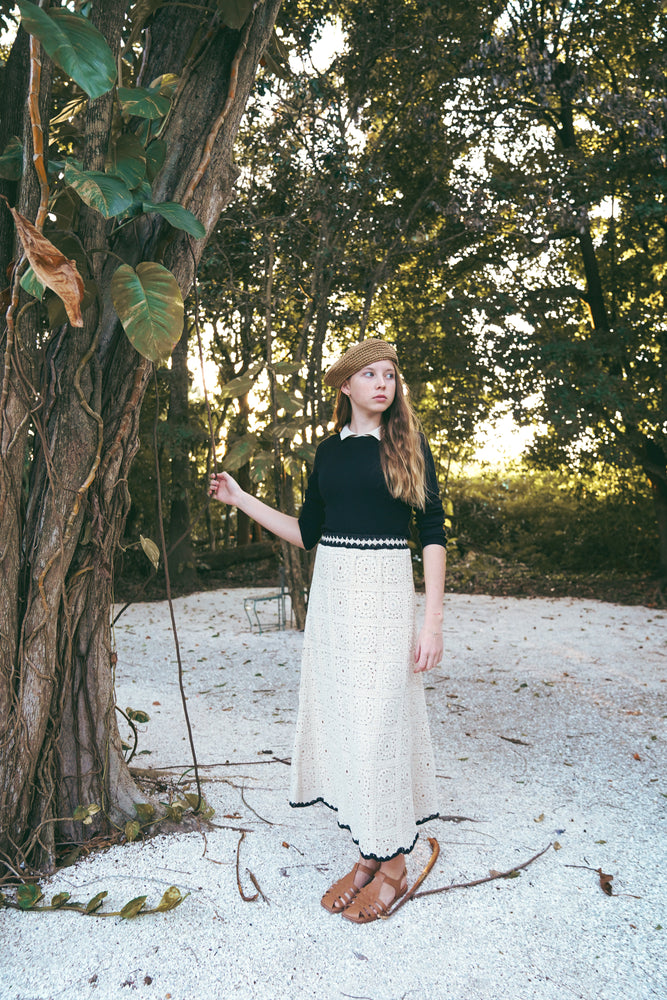 Coco Blanc Crochet Skirt - Cream – The Shoppe Miami
