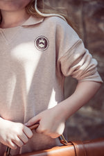 Coco Blanc Sweatshirt Dress - Marled Blush