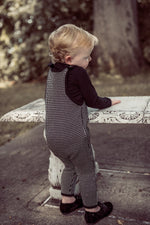 Coco Blanc Knit Horse Romper - Black/White