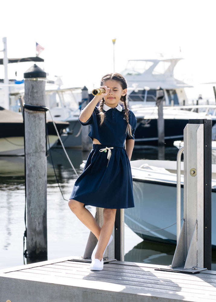 Analogie Circle Skirt - Navy