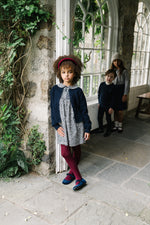 Analogie Daisy Floral Dress - Dusty Blue