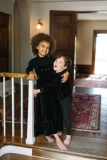 Lil Legs Boys Shabbos Lounge Set - Black