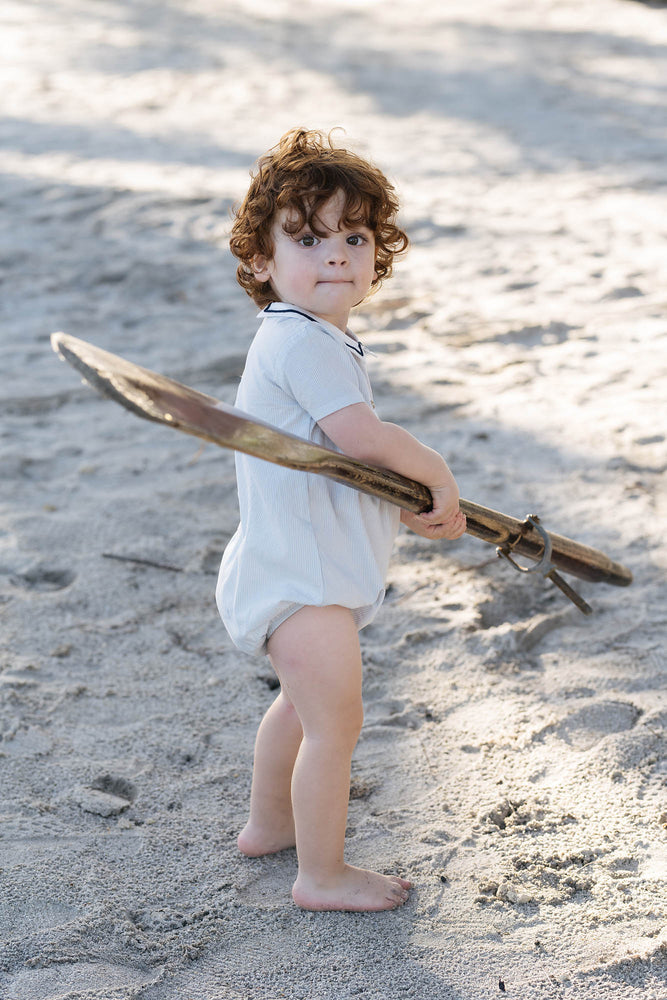 Analogie Sailor Boys Romper - Light Blue