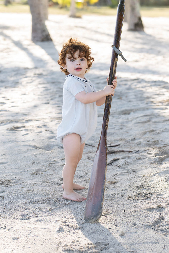 Analogie Sailor Boys Romper - Light Blue