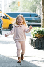 Analogie Dusty Pink Wash Girls Sweatshirt Set