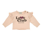 Tocoto Vintage Love Club Baby T-shirt - Pink
