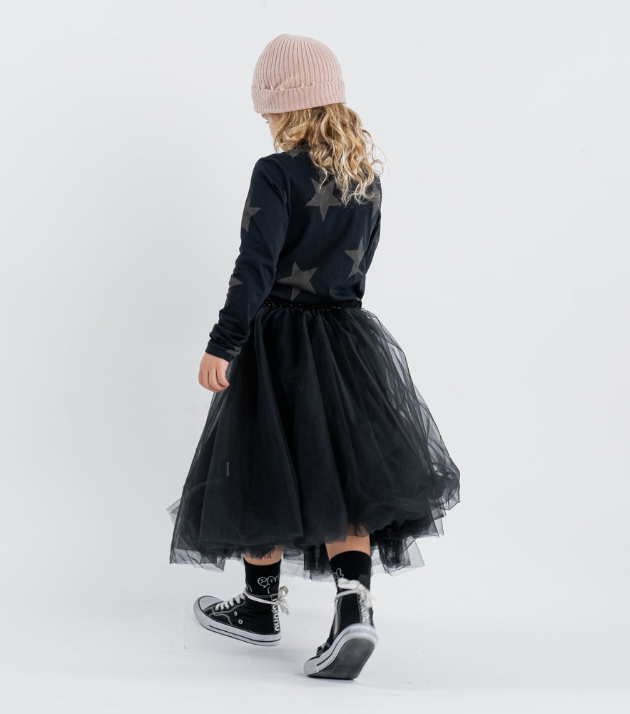 Nununu Star Tulle Dress - Black