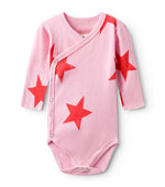Nununu Star Baby Set with Hat - Super Pink