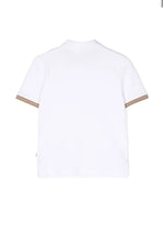 Hugo Boss Double B Embroidered Polo - White