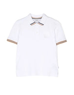 Hugo Boss Double B Embroidered Polo - White