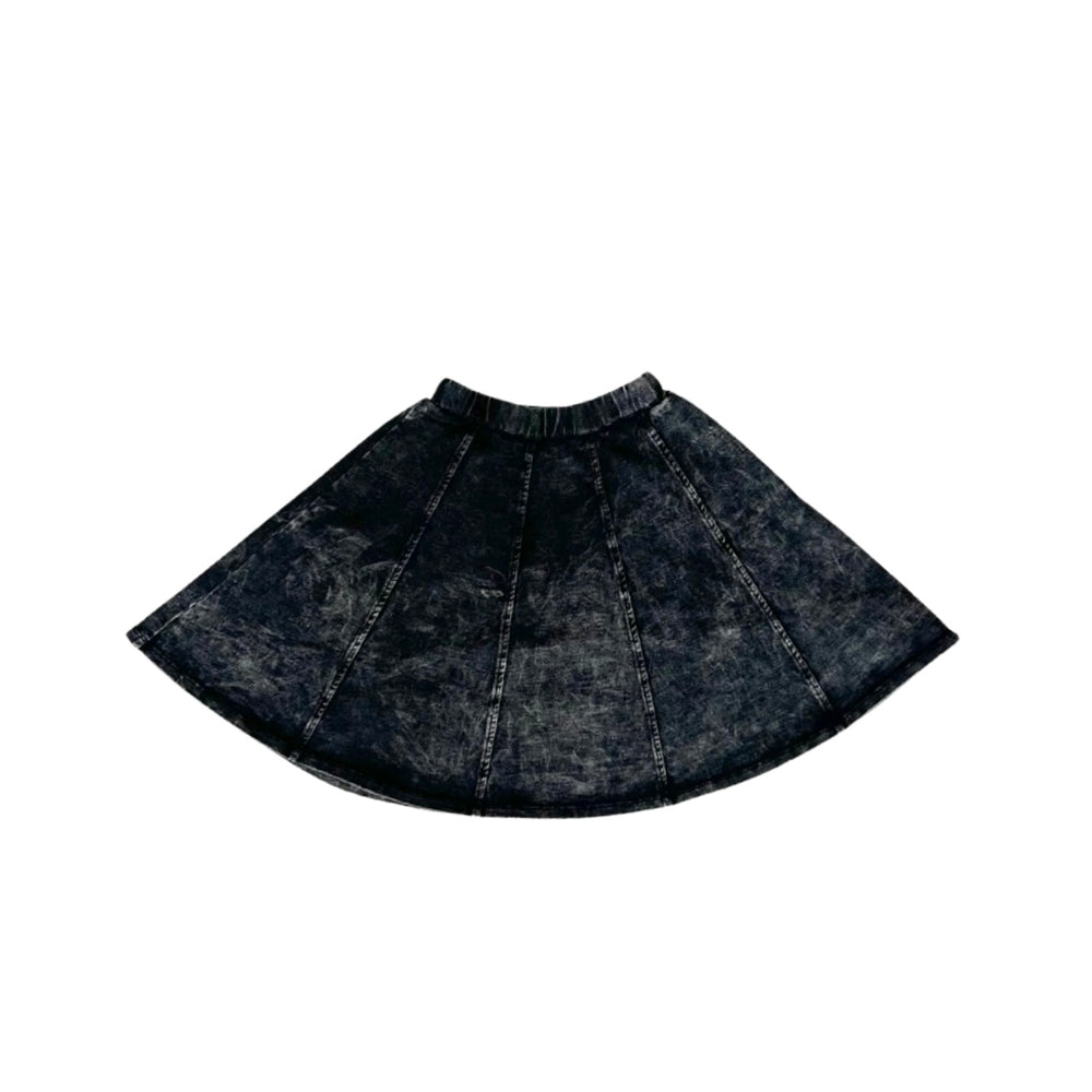 Teela Mineral Wash Skirt - Black