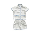 We The Kids Boys Set - White/Sky Blue