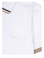Hugo Boss Double B Embroidered Polo - White
