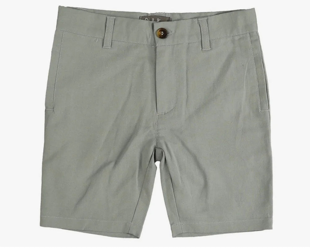 Belati Linen Bermuda Shorts - Green