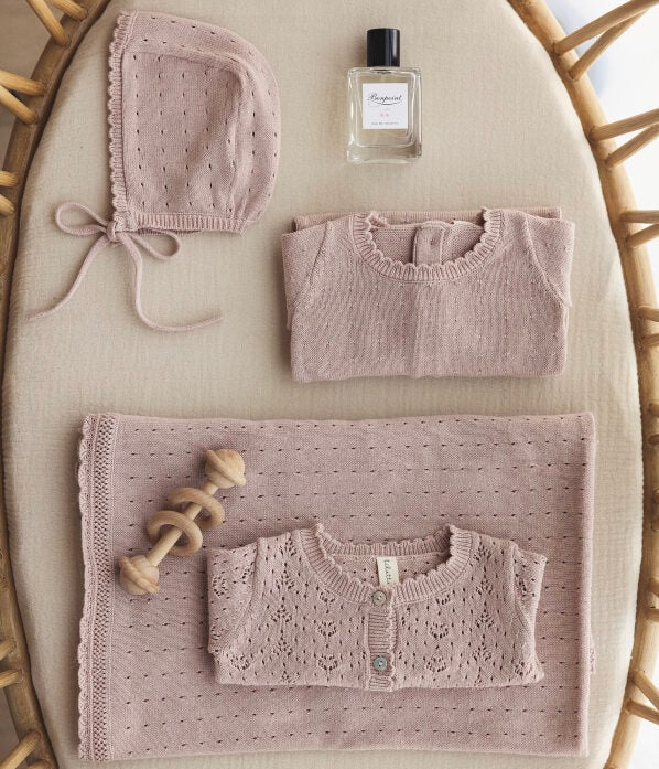 Lilette Dotted Knit Gift Set - Pink