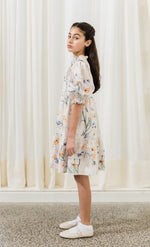 Petite Amalie Scallop Voile Dress - Spring Print