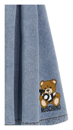 Moschino Denim Skirt with Toy Bear
