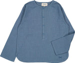 Louis Louise Oncle Twill Check Shirt - Blue