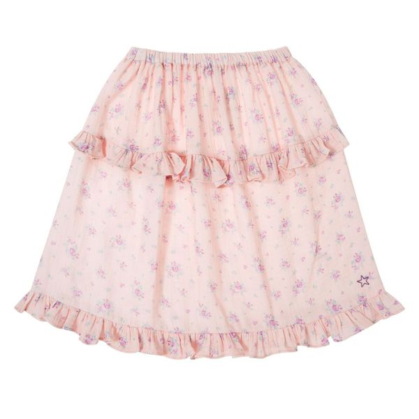 Tocoto Vintage Midi Skirt - Flowers Print