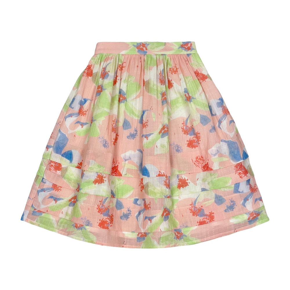 Teela Pintuck Skirt - Multicolor