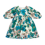 Teela Teal Floral Dress