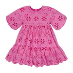 Teela Eyelet Dress - Pink