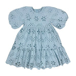 Teela Eyelet Dress - Blue