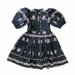 Petite Amalie Black Border Print Dress