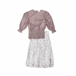 Alitsa Pleated Skirt - Floral Pink