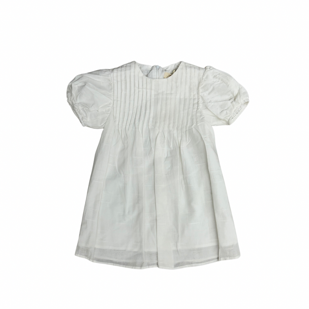 Alitsa Pintuck Dress - White