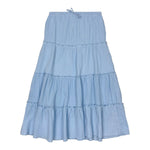 Teela Gauze Maxi Skirt - Blue