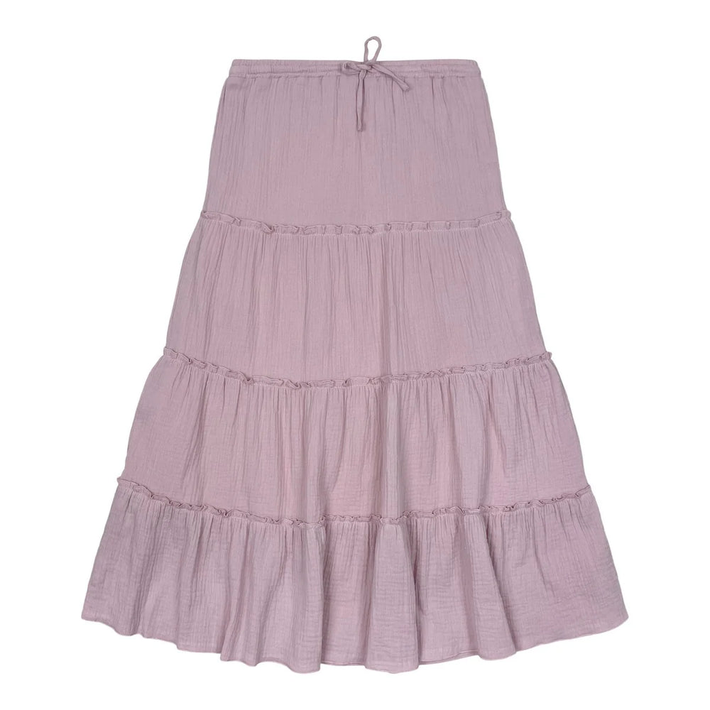 Teela Gauze Maxi Skirt - Pink