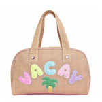 Vacay Straw Medium Duffle