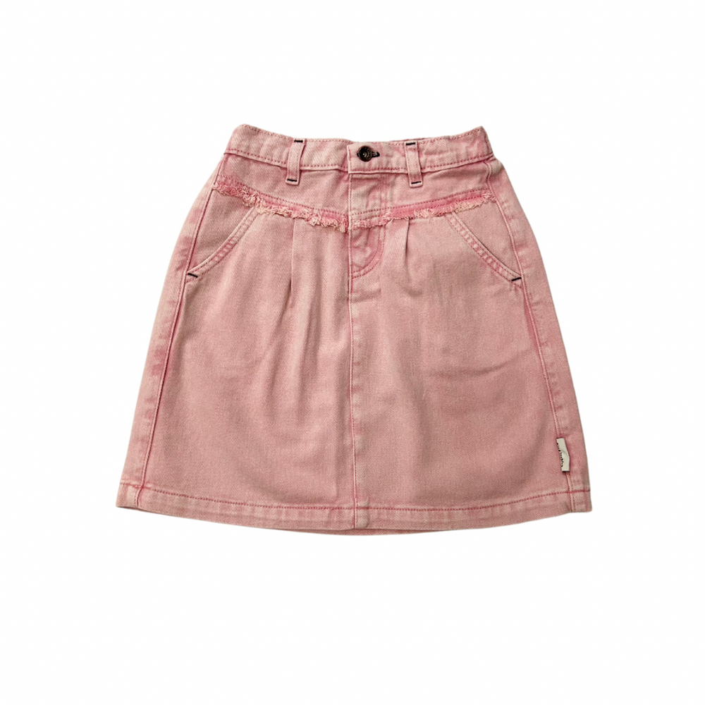 Piupiuchick Pink Denim Skirt