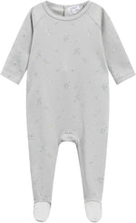 Oubon Blue Floral Footie
