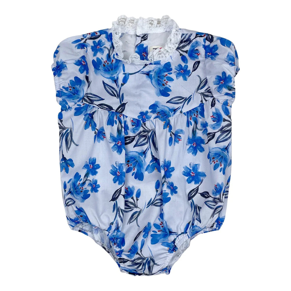 Teela Floral Romper - Blue