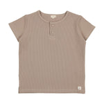 Lil Legs Boxy Henley - Taupe