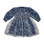 Teela Organza Dress - Blue